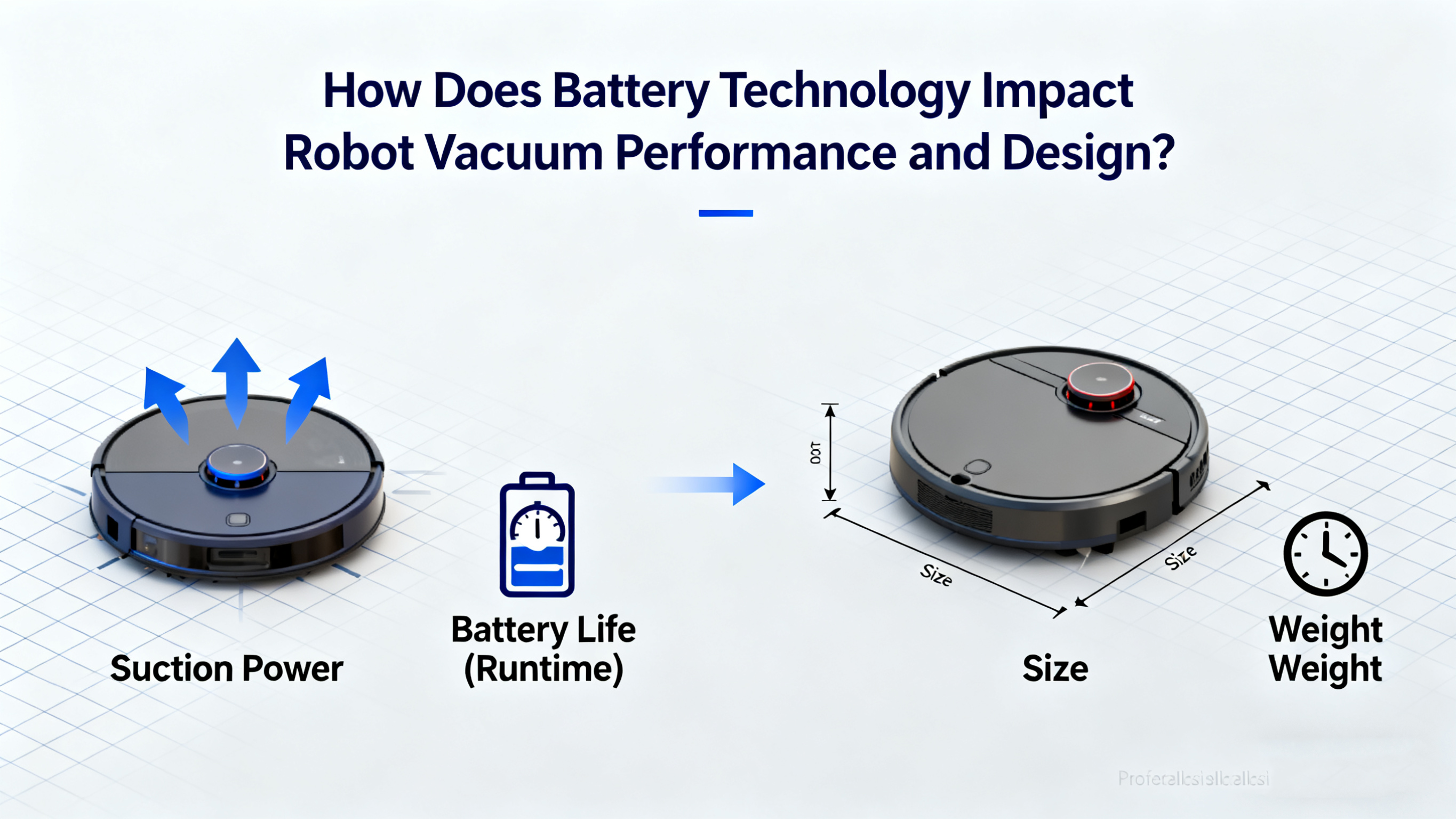 Wie wirkt sich die Batterietechnologie auf die Leistung und das Design des Roboterstaubsaugers aus?