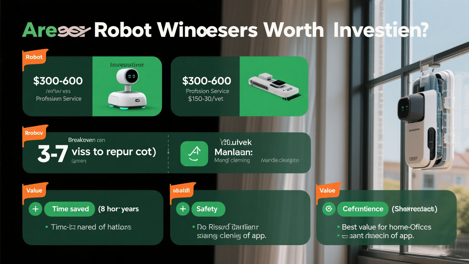 Sind Roboter -Fensterreiniger die Investition wert?