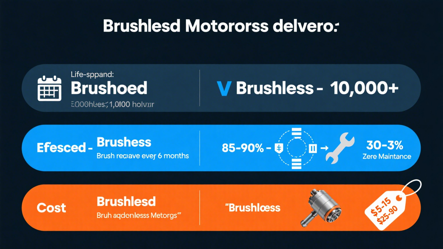 Ein Vergleich der Vorteile von gebürsteten Motoren und bürstenlosen Motoren