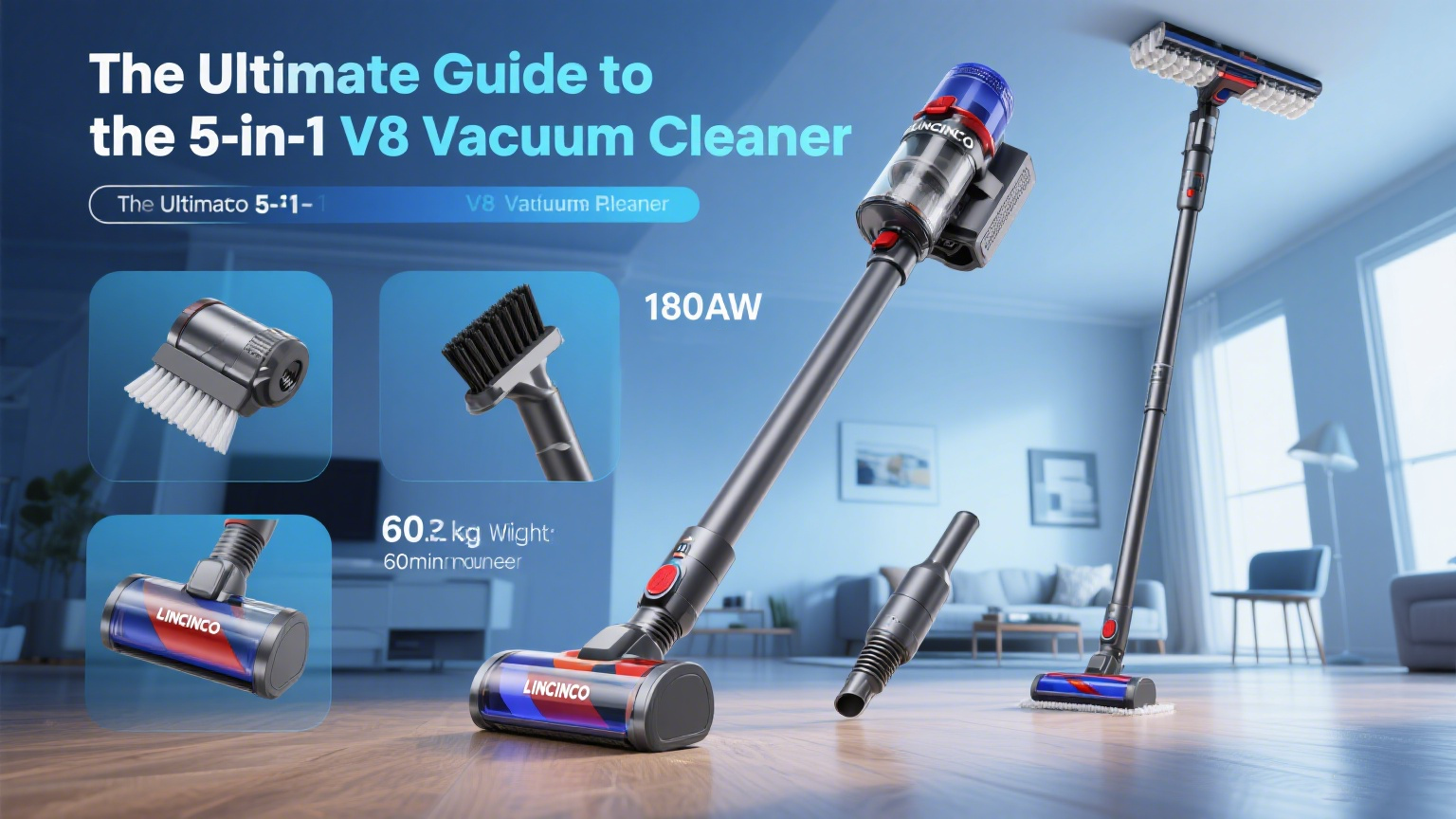Die ultimative Anleitung zum 5-in-1-V8-Staubsauger