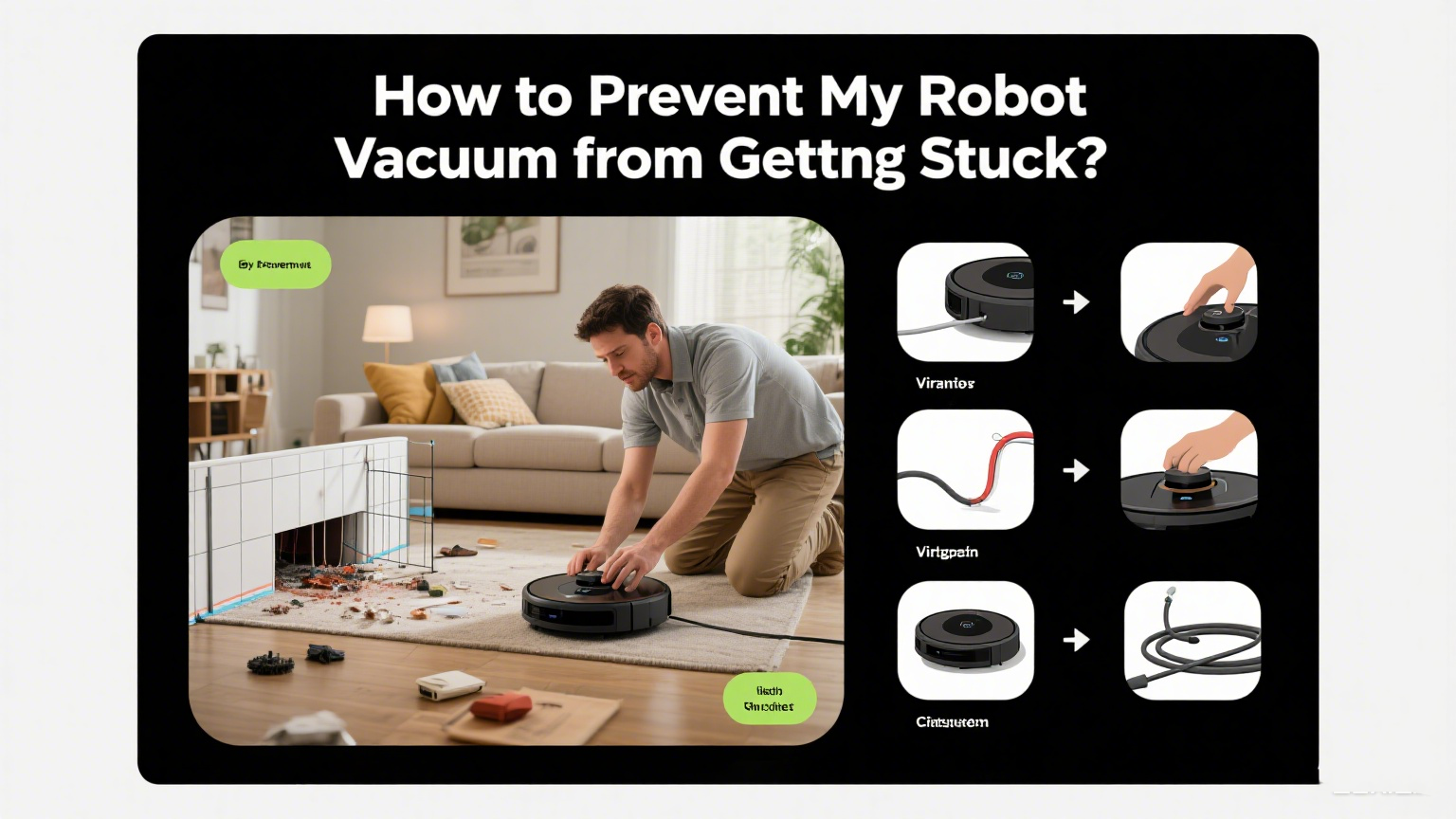 Warum bleibt mein Roboter -Vakuum immer wieder stecken? Wie kann ich verhindern, dass mein Roboter -Vakuum stecken bleibt?