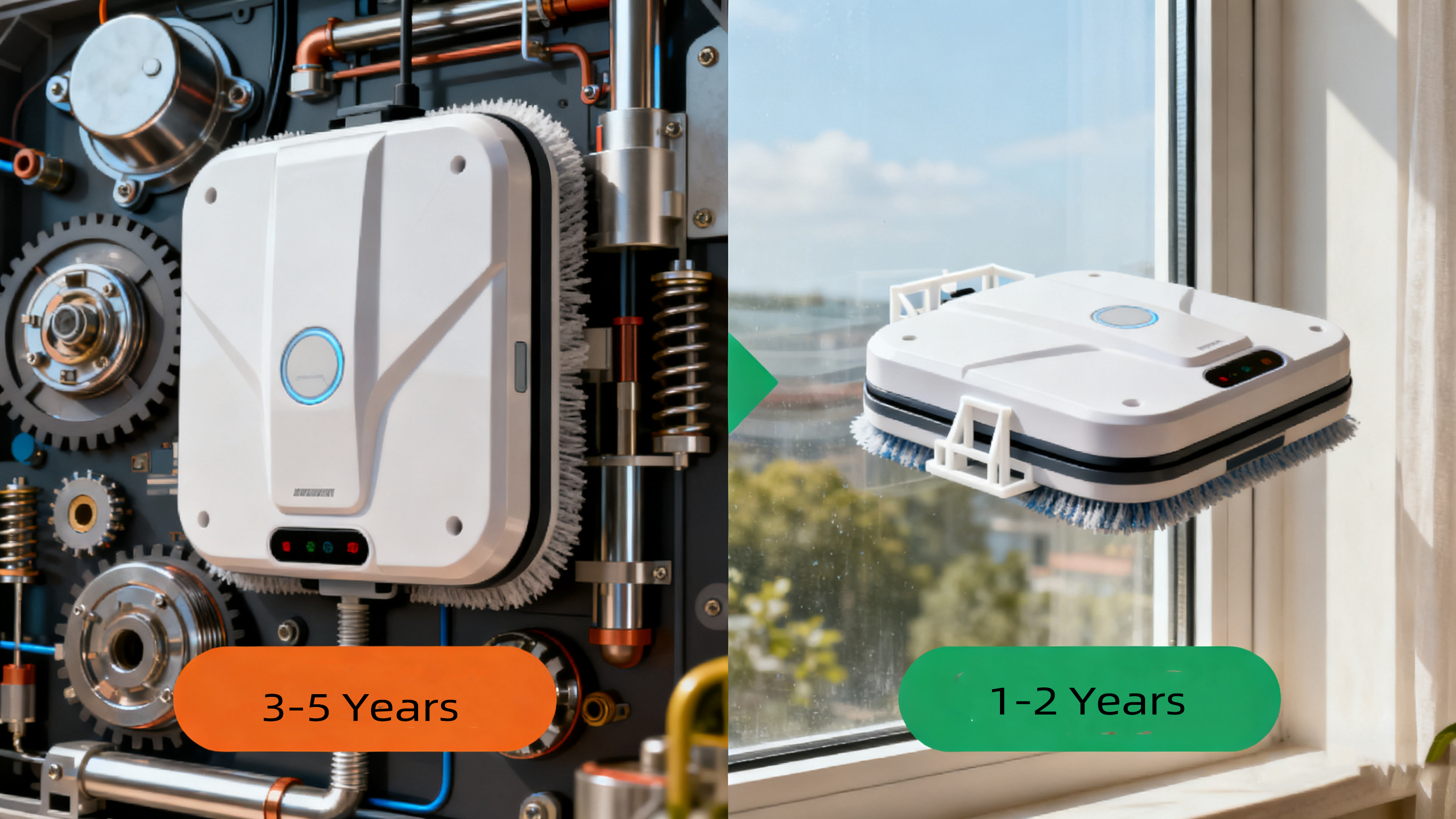 Wie lange dauern die Roboter der Fensterreinigung?