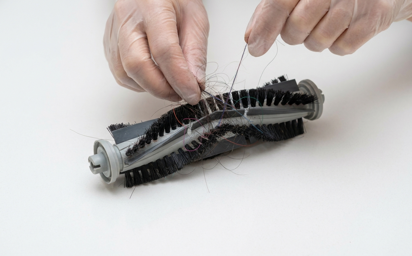 Wie wirken sich verfilzte B&uuml;rsten auf die Leistung eines Saugroboters aus?